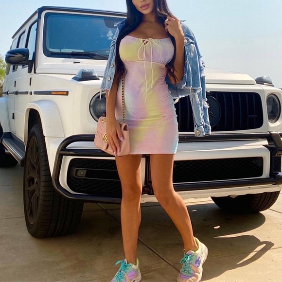 Womens tie dye sleeveless dress size x small - Picture 3 of 3